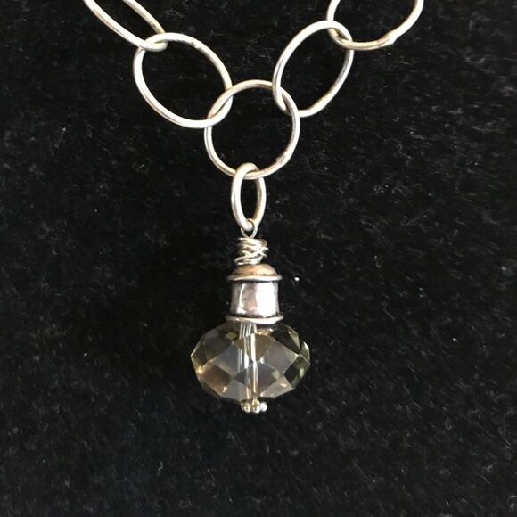 Silver statement necklace - Picture 2 of 3